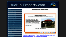 What Huahin-property.com website looked like in 2015 (9 years ago)