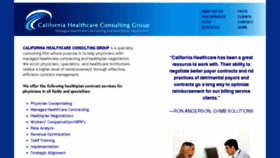 What Healthcareconsultant.org website looked like in 2015 (9 years ago)