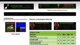 What Handicapperswatchdog.com website looked like in 2015 (9 years ago)
