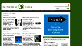 What Harmoniousliving.co.za website looked like in 2015 (9 years ago)
