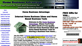 What Home-business-advantage.com website looked like in 2015 (9 years ago)