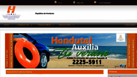 What Hondutel.hn website looked like in 2015 (9 years ago)