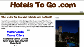 What Hotelstogo.com website looked like in 2015 (9 years ago)