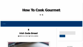 What How-to-cook-gourmet.com website looked like in 2015 (9 years ago)