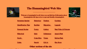 What Hummingbirdworld.com website looked like in 2015 (9 years ago)