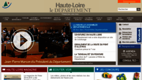 What Haute-loire.fr website looked like in 2015 (9 years ago)