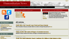 What Humanitariannews.org website looked like in 2015 (9 years ago)