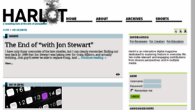 What Harlotofthearts.org website looked like in 2015 (9 years ago)