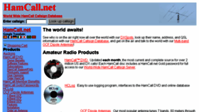 What Hamcall.net website looked like in 2015 (8 years ago)