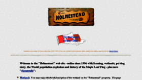 What Holmestead.ca website looked like in 2015 (9 years ago)