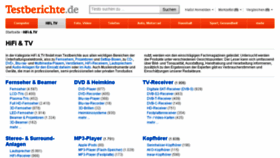 What Hifi-tv.testberichte.de website looked like in 2015 (9 years ago)