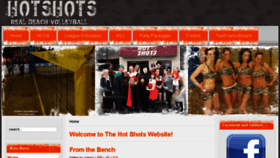 What Hotshotsvball.com website looked like in 2015 (9 years ago)