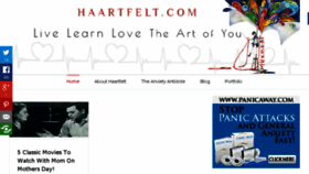 What Haartfelt.com website looked like in 2015 (8 years ago)