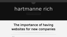 What Hartmannerich.com website looked like in 2015 (8 years ago)