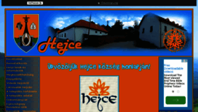 What Hejce.hu website looked like in 2015 (9 years ago)