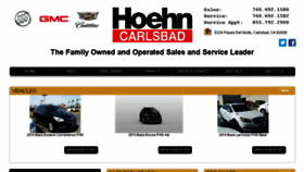 What Hoehnbuickgmccadillac.com website looked like in 2015 (8 years ago)