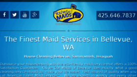 What Housecleaningbellevue.com website looked like in 2015 (8 years ago)