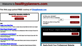 What Healthyplanners.com website looked like in 2015 (8 years ago)