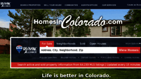 What Homesincolorado.com website looked like in 2015 (8 years ago)