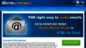 What Htmlforemail.com website looked like in 2015 (8 years ago)