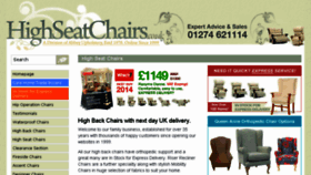 What Highseatchairs.co.uk website looked like in 2015 (8 years ago)