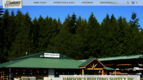 What Hansonsbuildingsupply.com website looked like in 2015 (8 years ago)