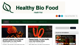 What Healthybiofood.com website looked like in 2015 (8 years ago)