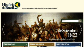 What Historiadobrasil.net website looked like in 2015 (10 years ago)