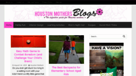 What Houstonmothersblog.com website looked like in 2015 (8 years ago)