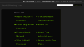 What Healthidirectory.com website looked like in 2015 (8 years ago)