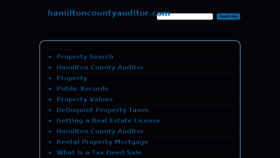 What Hamiltoncountyauditor.com website looked like in 2015 (8 years ago)