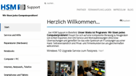 What Hsm-support.de website looked like in 2015 (8 years ago)