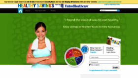 What Healthysavingsuhc.com website looked like in 2015 (8 years ago)