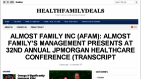 What Healthfamilydeals.com website looked like in 2015 (8 years ago)