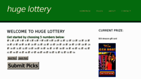 What Hugelottery.com website looked like in 2015 (8 years ago)