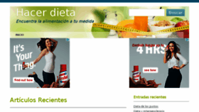 What Hacerdieta.com website looked like in 2015 (8 years ago)