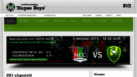 What Hapseboys.nl website looked like in 2015 (8 years ago)