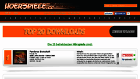 What Hoerspiele.cc website looked like in 2015 (8 years ago)