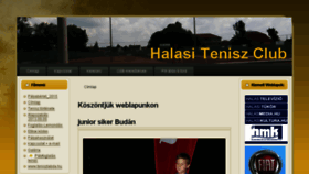 What Halasitenisz.hu website looked like in 2015 (8 years ago)