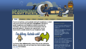 What Headphonic.com.au website looked like in 2015 (8 years ago)