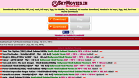 What Hd.skymovies.in website looked like in 2015 (8 years ago)