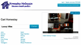 What Homestaymalaysia.net website looked like in 2015 (8 years ago)