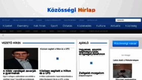 What Hirlap.eu website looked like in 2015 (8 years ago)