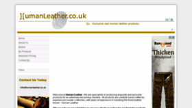 What Humanleather.co.uk website looked like in 2015 (8 years ago)