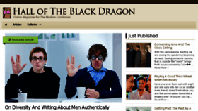 What Halloftheblackdragon.com website looked like in 2015 (8 years ago)