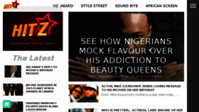 What Hitz.ng website looked like in 2015 (8 years ago)
