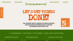What Holosystems.de website looked like in 2015 (8 years ago)