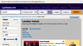 What Hotels-london.co.uk website looked like in 2015 (8 years ago)