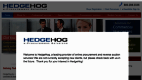 What Hedgehog.com website looked like in 2015 (8 years ago)