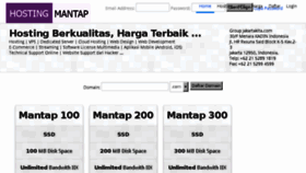 What Hostingmantap.com website looked like in 2015 (8 years ago)